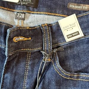 Judy Blue Women's Straight Leg Jeans - Dark Blue